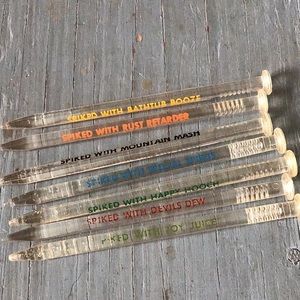 Vintage  Novelty Nail Spike Cocktail Stirrers